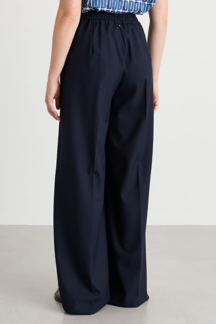 Pantalone modello jogging con tasche - BLU - Intrend - 4