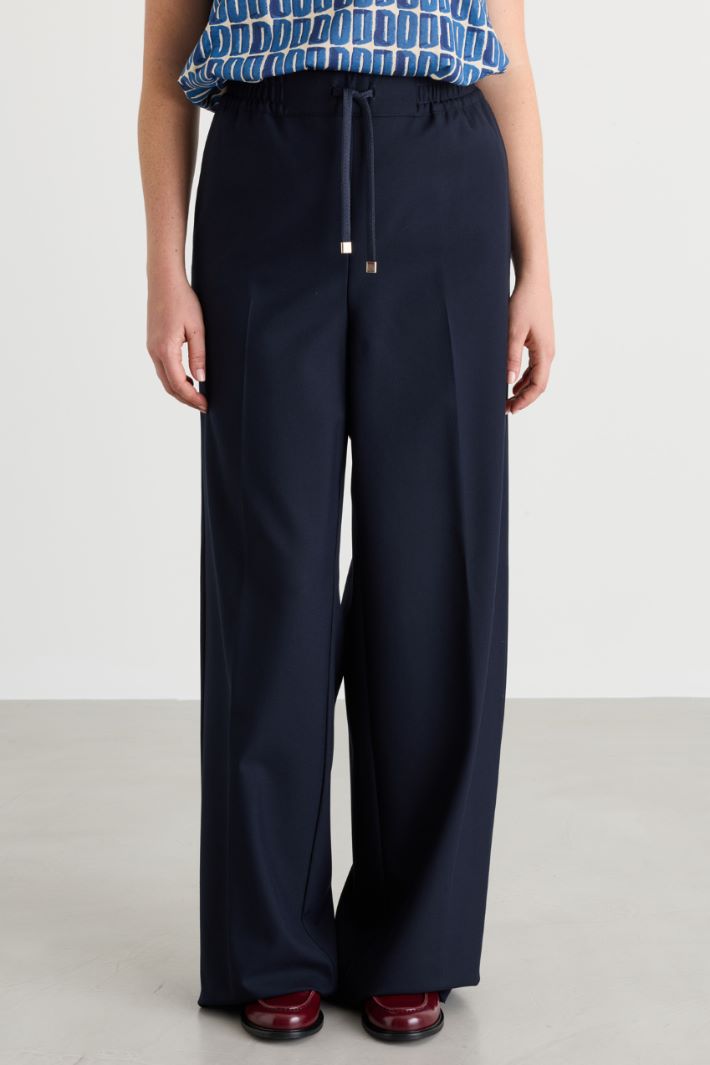 Pantalone modello jogging con tasche - BLU - Intrend - 2