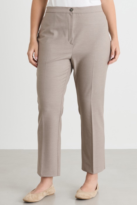 Pantalone cropped in saglia