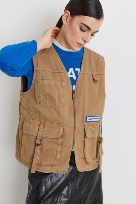 Multi-pocket gilet - Intrend