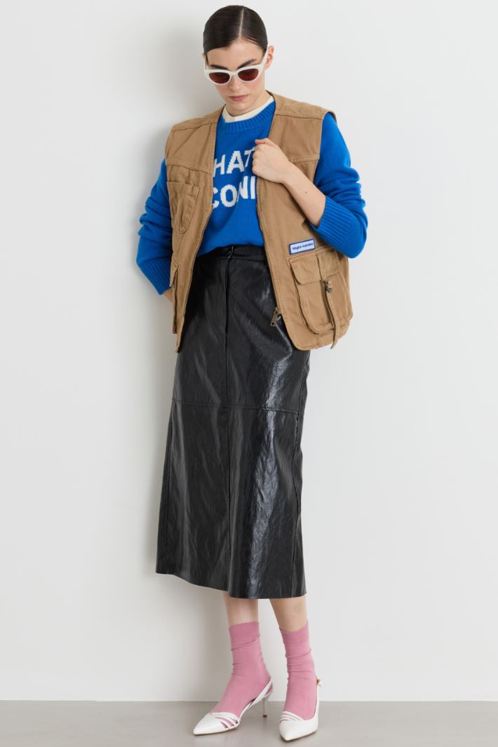 Multi-pocket gilet - CAMEL - Intrend