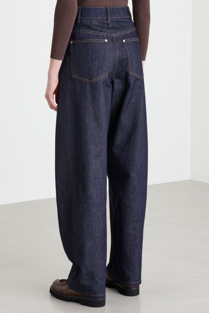 Jean barrel ample - BLEU - Intrend - 4