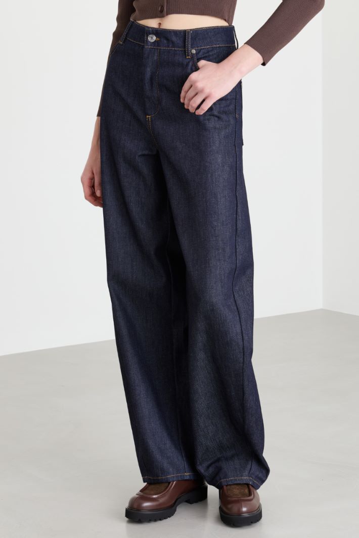 Jean barrel ample - BLEU - Intrend - 2
