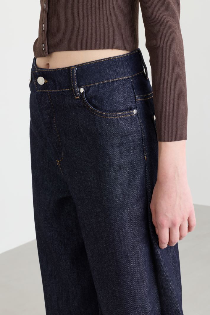 Jean barrel ample - BLEU - Intrend - 3