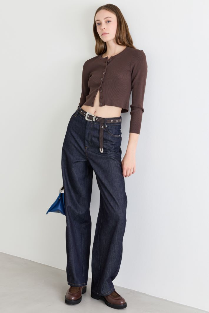 Jean barrel ample - BLEU - Intrend