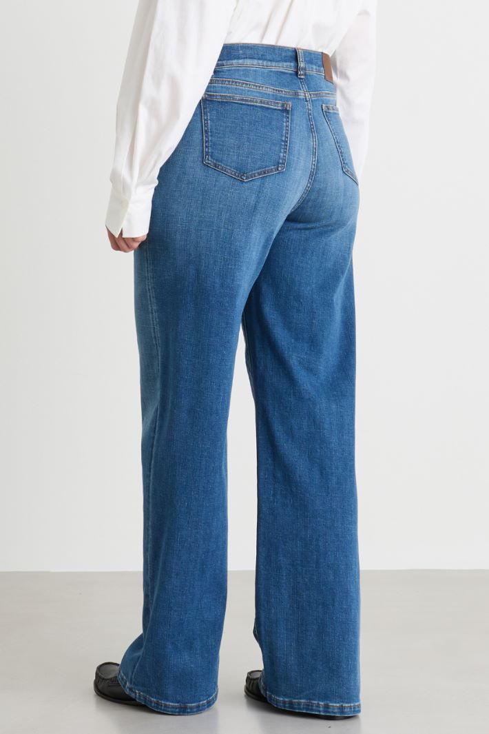 Weit geschnittene Jeans - BLAU - Intrend - 4