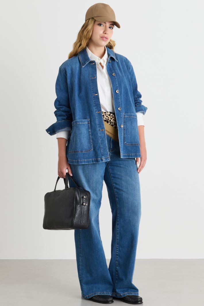 Weit geschnittene Jeans - BLAU - Intrend