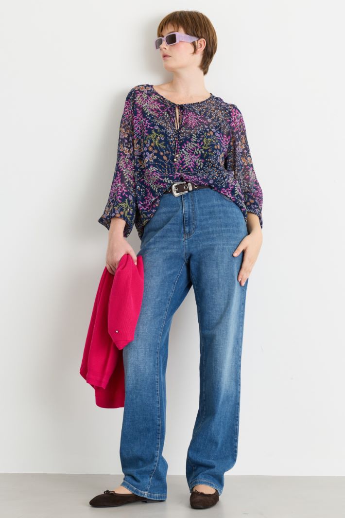Distressed jeans - BLUE - Intrend