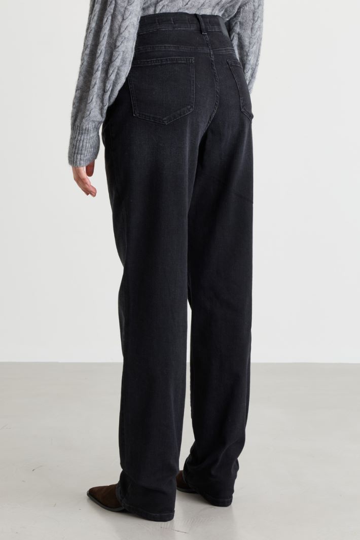 Distressed jeans - BLACK - Intrend - 4