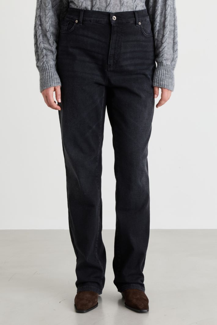 Distressed jeans - BLACK - Intrend - 2