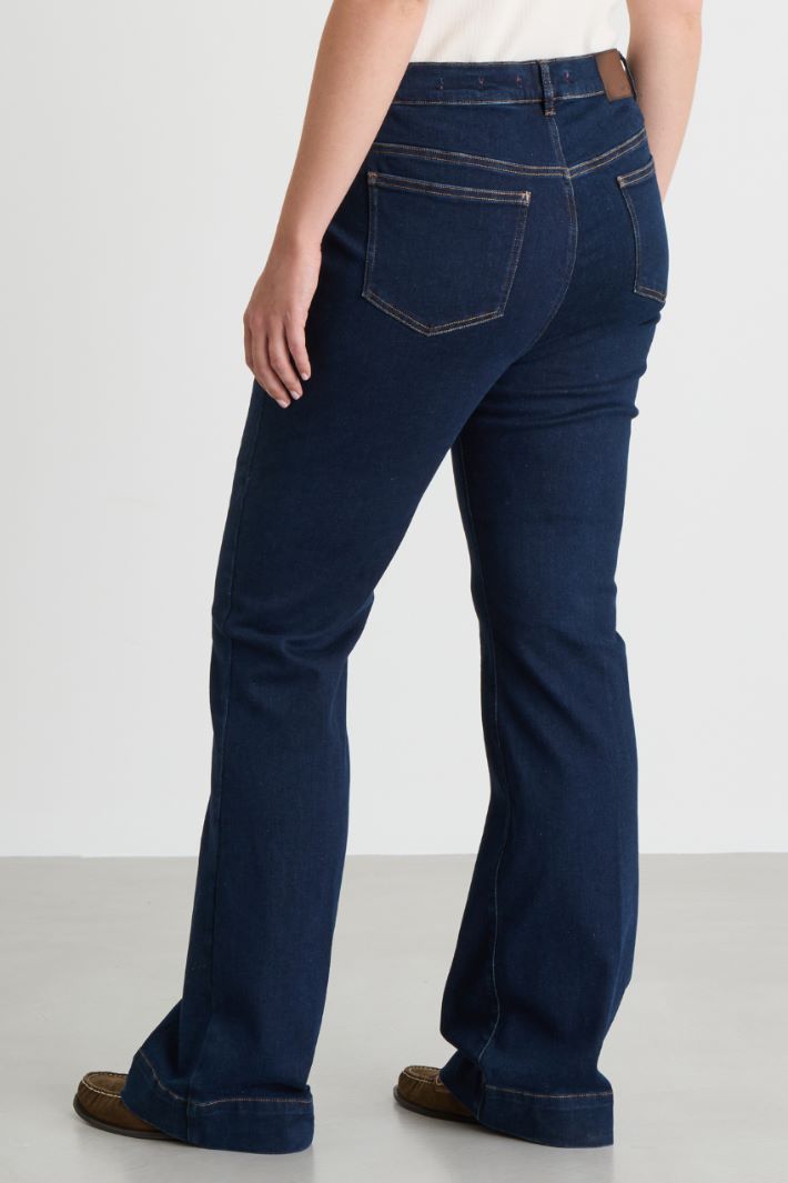 Eng geschnittene Jeans - BLAU - Intrend - 4