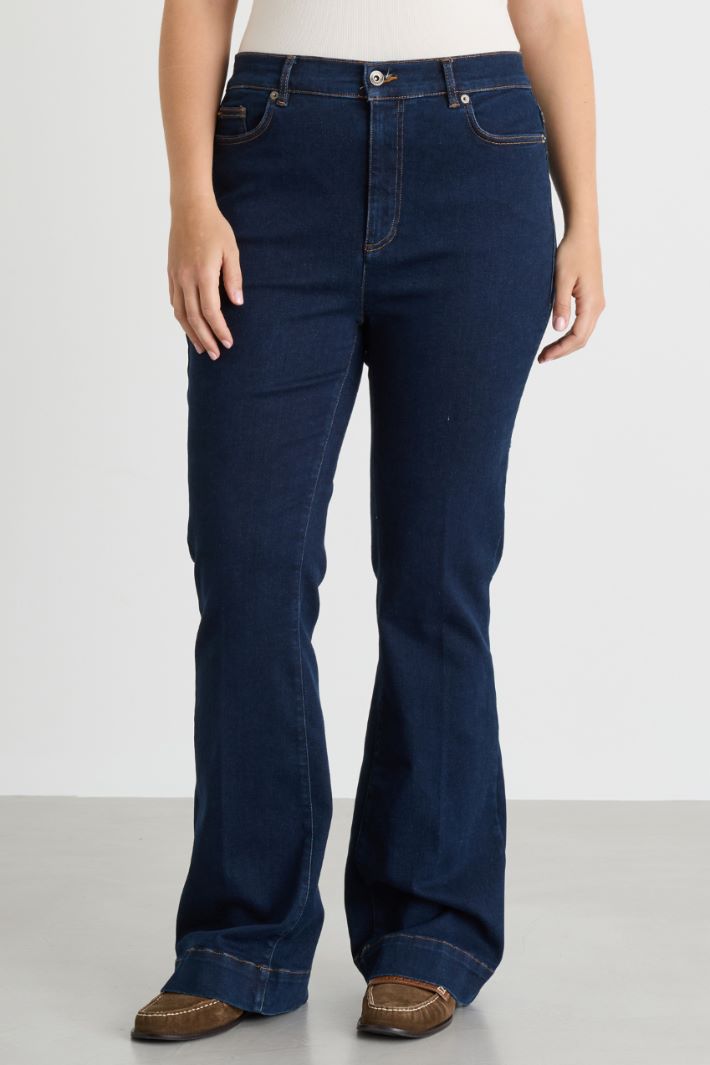 Eng geschnittene Jeans - BLAU - Intrend - 2