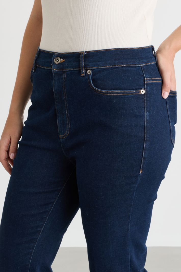Eng geschnittene Jeans - BLAU - Intrend - 3