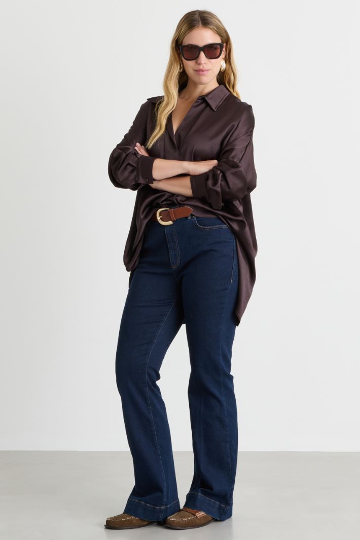 Eng geschnittene Jeans - BLAU - Intrend