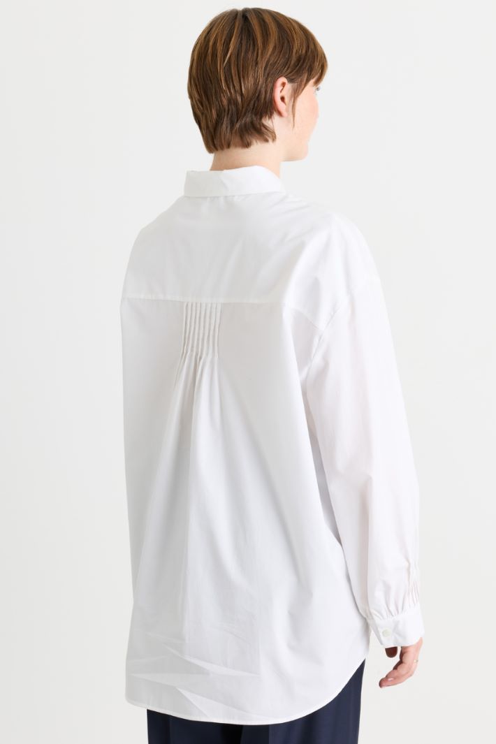 Camicia in microtwill - BIANCO - Intrend - 4