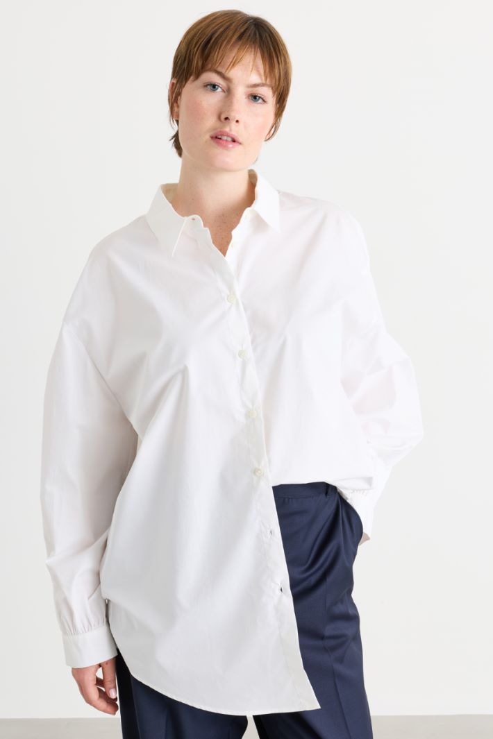 Camicia in microtwill - BIANCO - Intrend - 2
