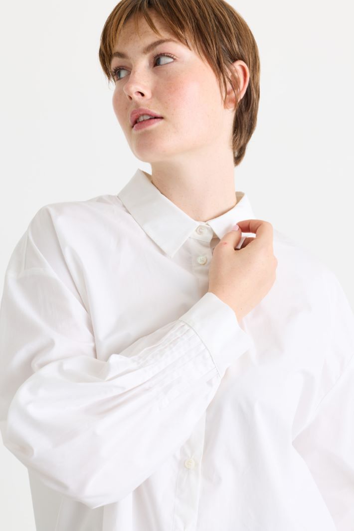 Camicia in microtwill - BIANCO - Intrend - 3