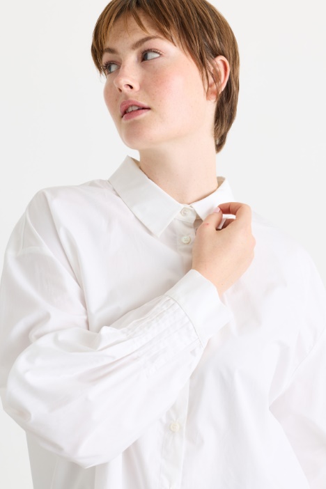 Camicia in microtwill di puro cotone