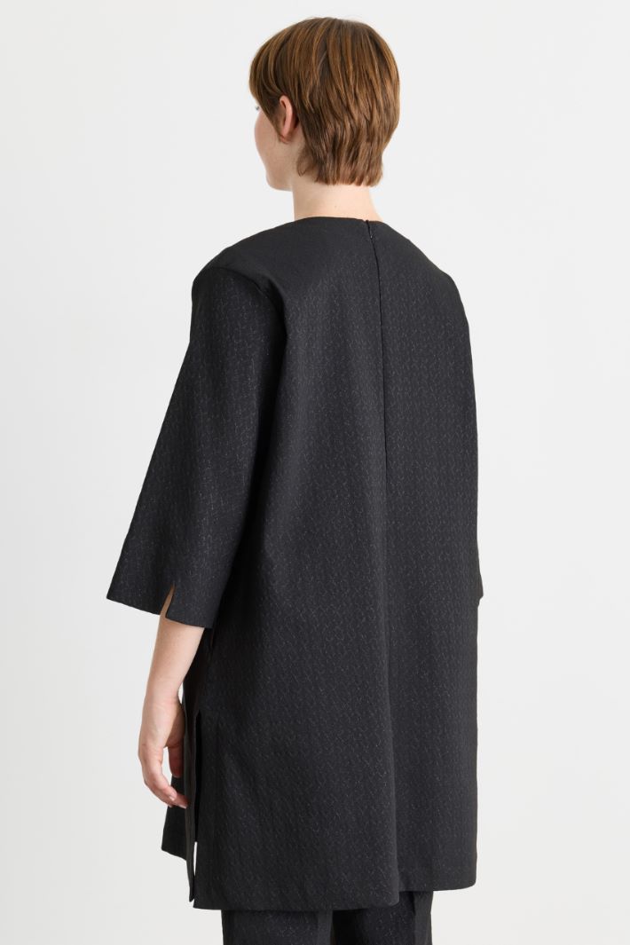 Casacca jacquard - NERO - Intrend - 4