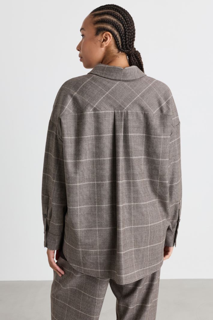 Casacca in flanella - GRIGIO - Intrend - 4