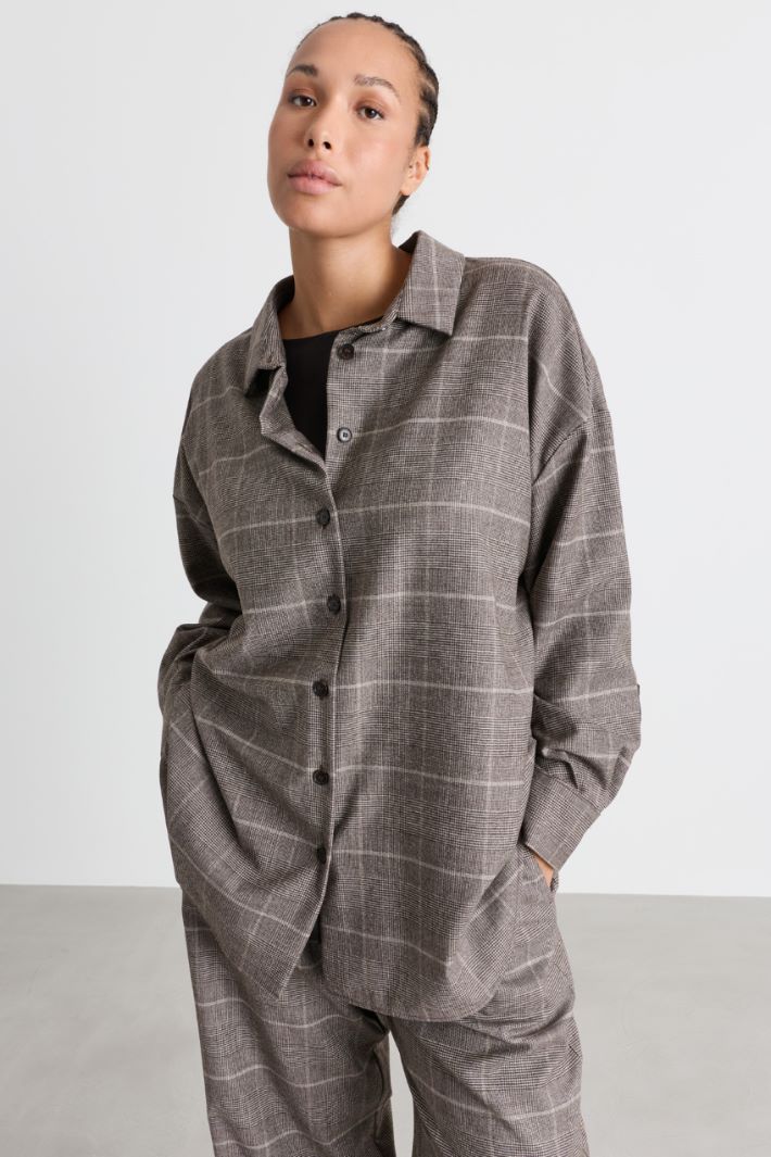 Casacca in flanella - GRIGIO - Intrend - 2