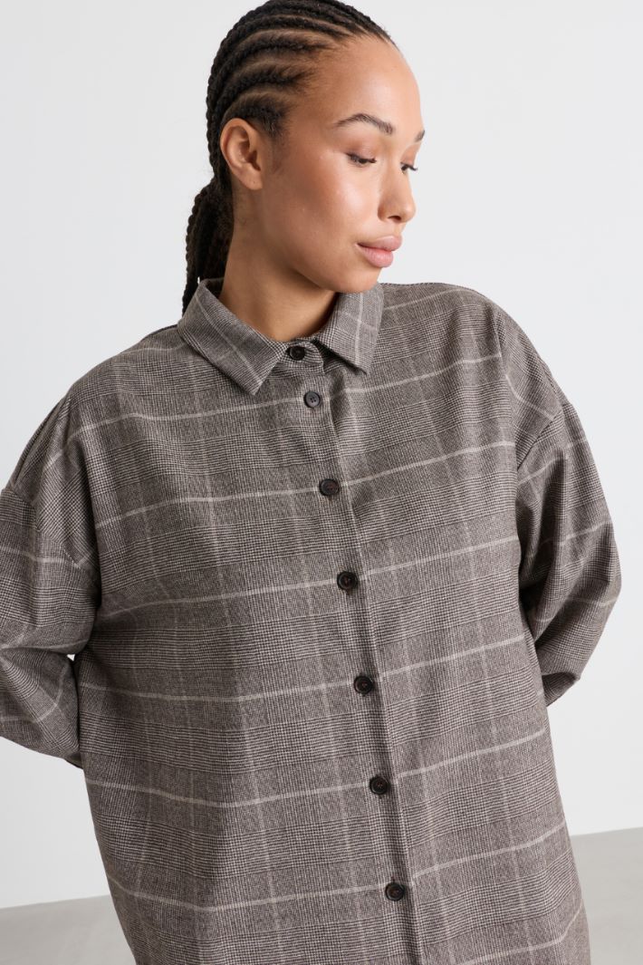 Casacca in flanella - GRIGIO - Intrend - 3