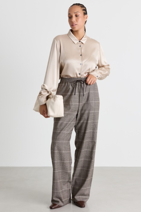 Blusa in raso di seta stretch - Intrend