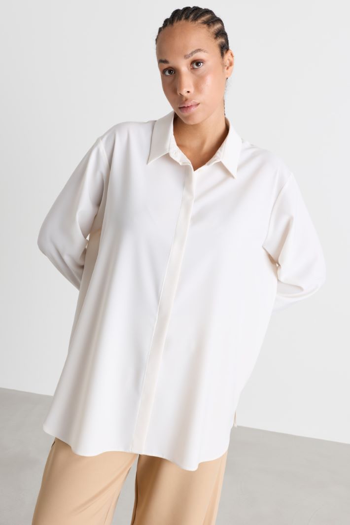 Casacca in cady - BIANCO - Intrend - 2