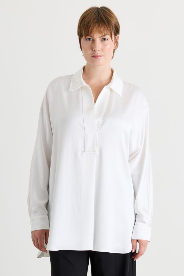 Casacca in raso - BIANCO - Intrend - 2