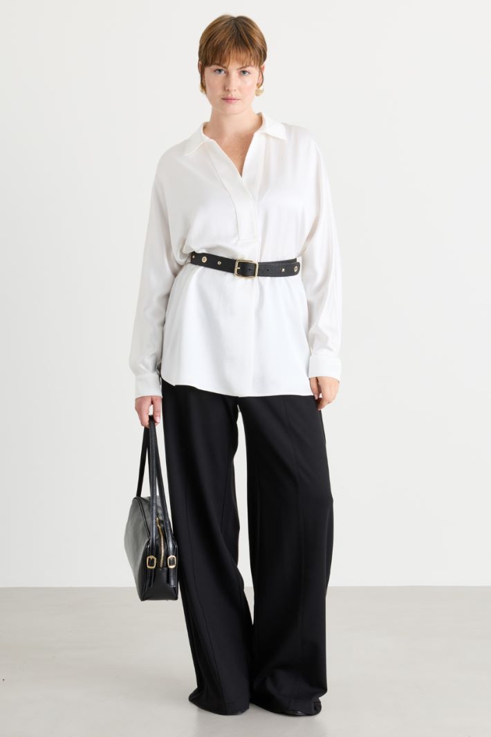 Casacca in raso - BIANCO - Intrend