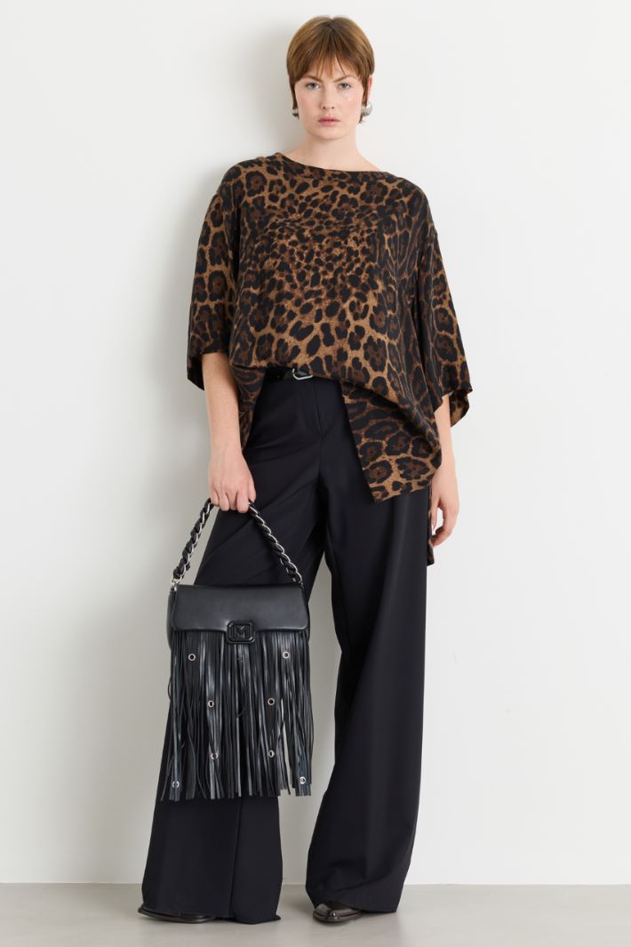 Casacca in twill - ANIMALIER - Intrend