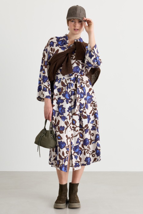 Twill shirt dress - Intrend