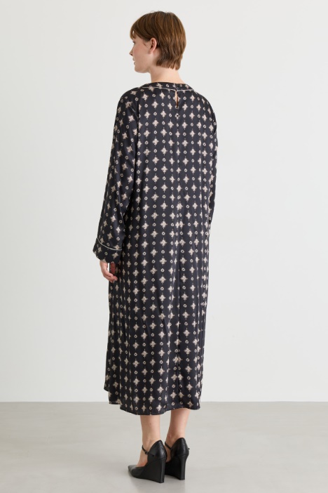 Abito svasato in twill