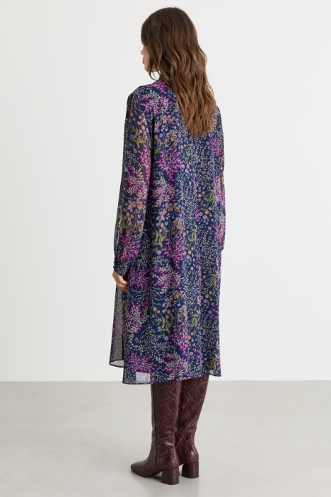 Abito longuette in georgette