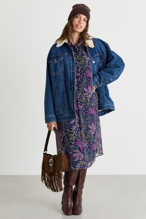 Georgette midi dress - Intrend
