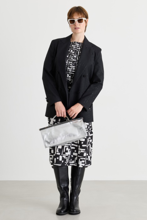 Printed poplin dress - Intrend