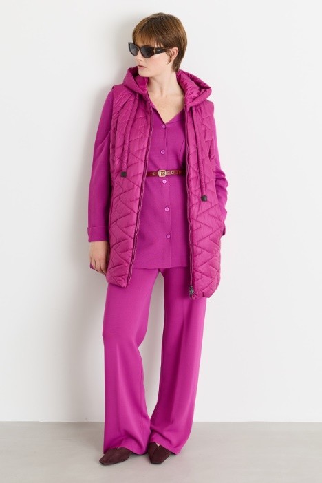 Gilet in water-repellent technical canvas - Intrend