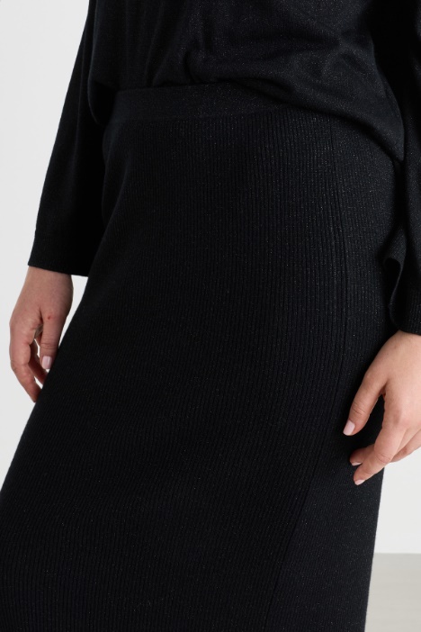 Gonna in maglia di lana