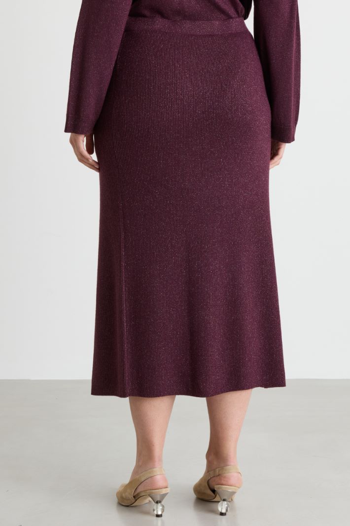 Knitted skirt - BORDEAUX - Intrend - 4