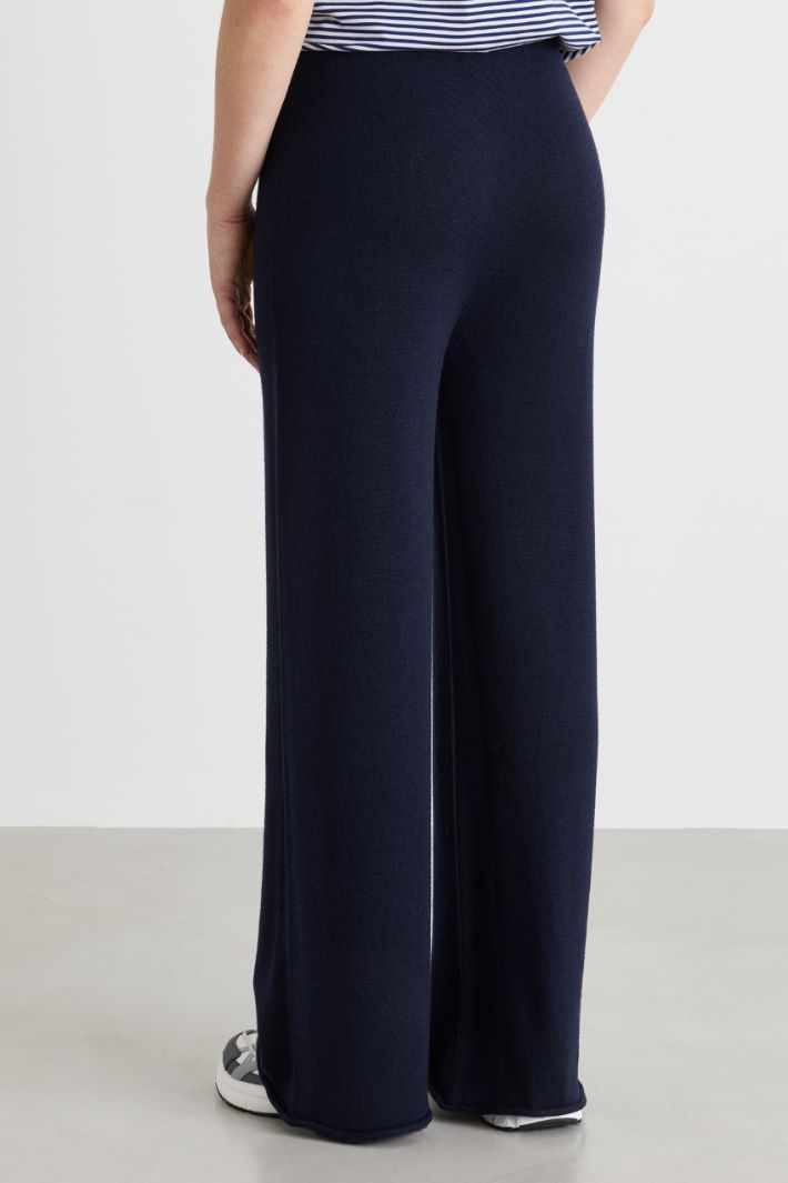 Pantalone in maglia - BLU - Intrend - 4