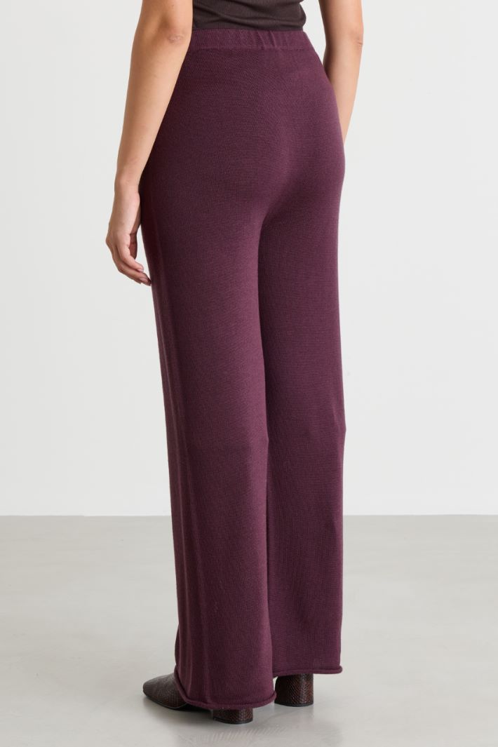 Pantalone in maglia - VIOLA - Intrend - 4