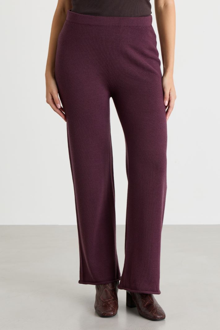 Pantalone in maglia - VIOLA - Intrend - 2