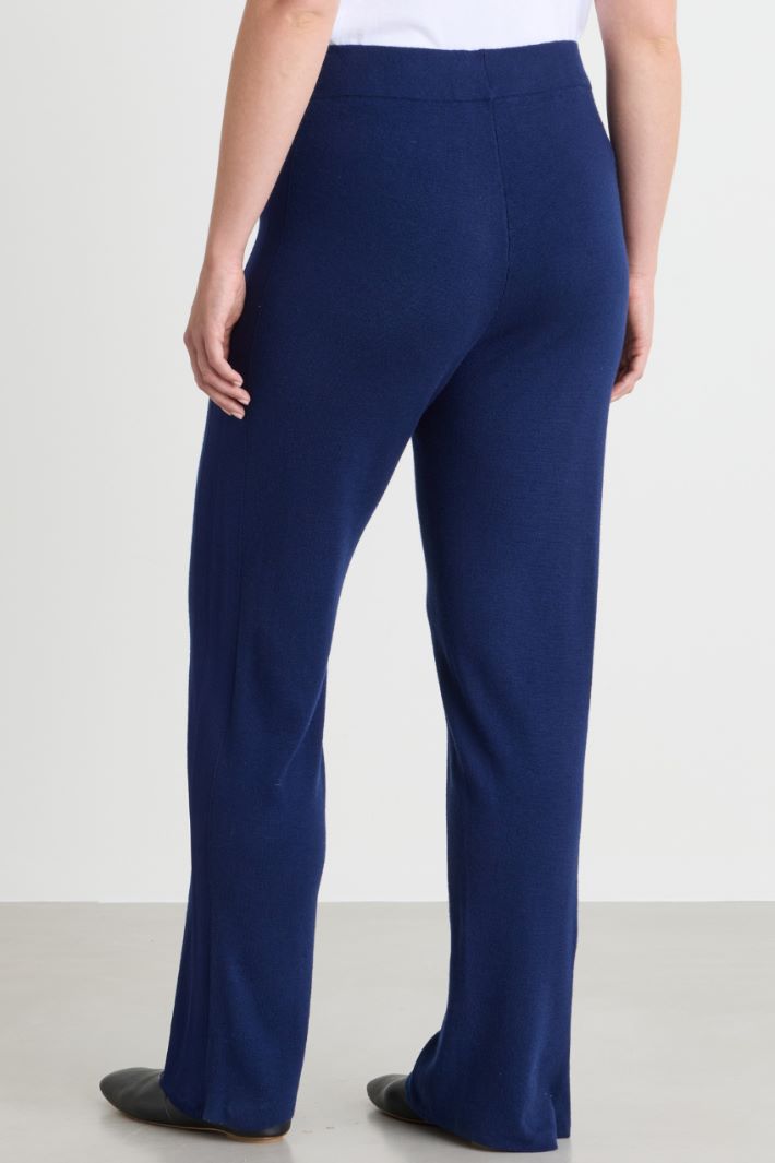 Pantalone in maglia - BLU - Intrend - 4