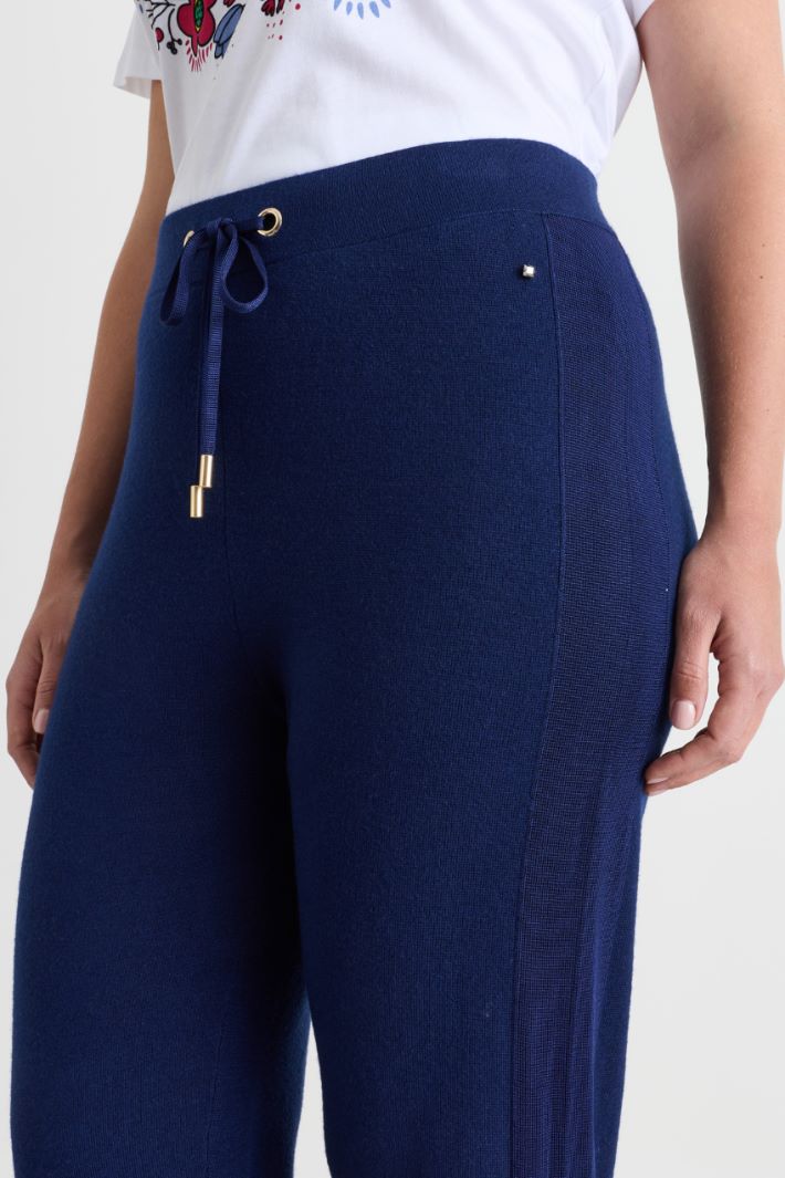 Pantalone in maglia - BLU - Intrend - 3