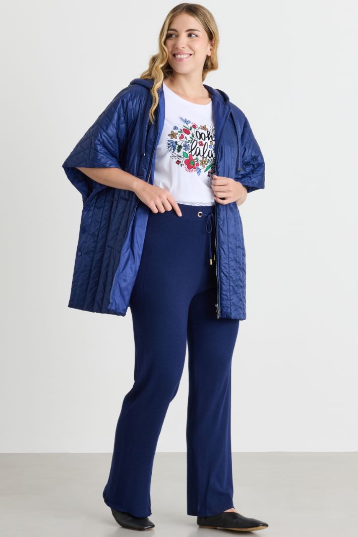 Pantalone in maglia - BLU - Intrend