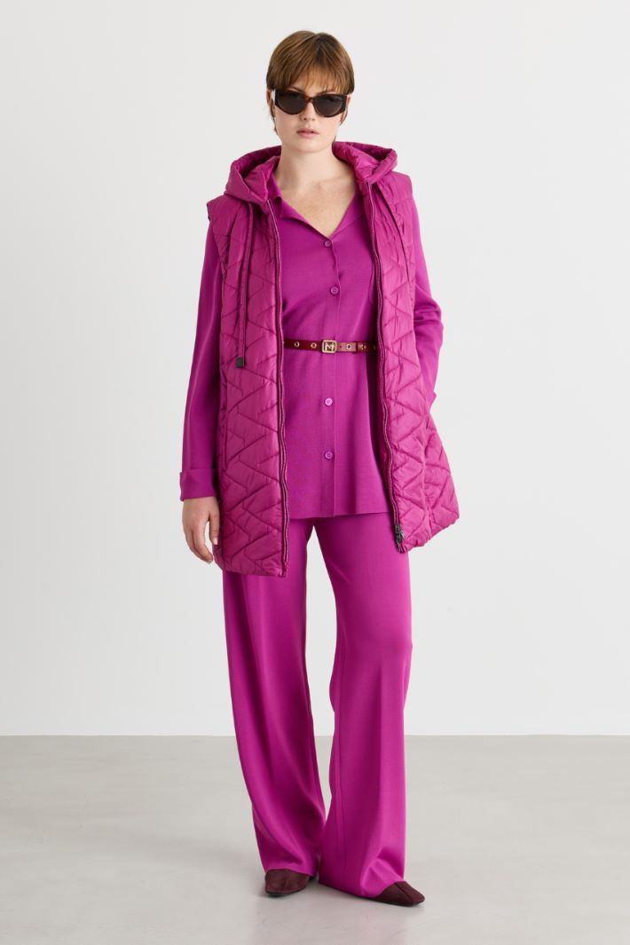 Cardigan con revers - FUXIA - Intrend