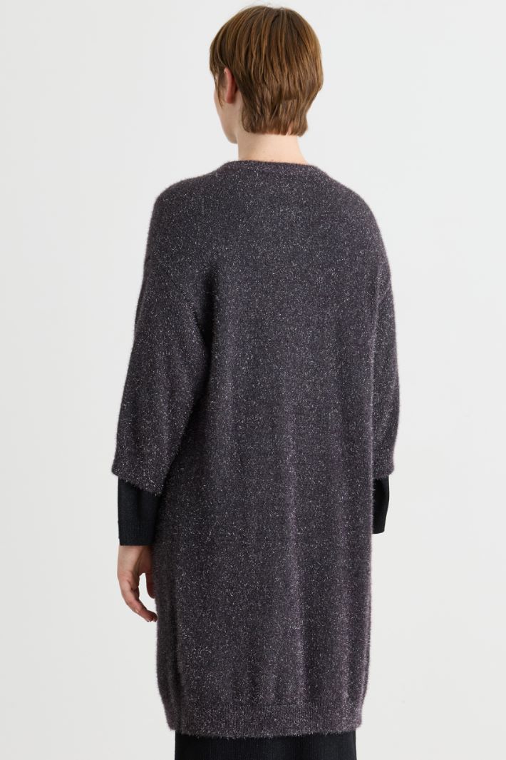 Cardigan mit einem Knopf - GRAU - Intrend - 4