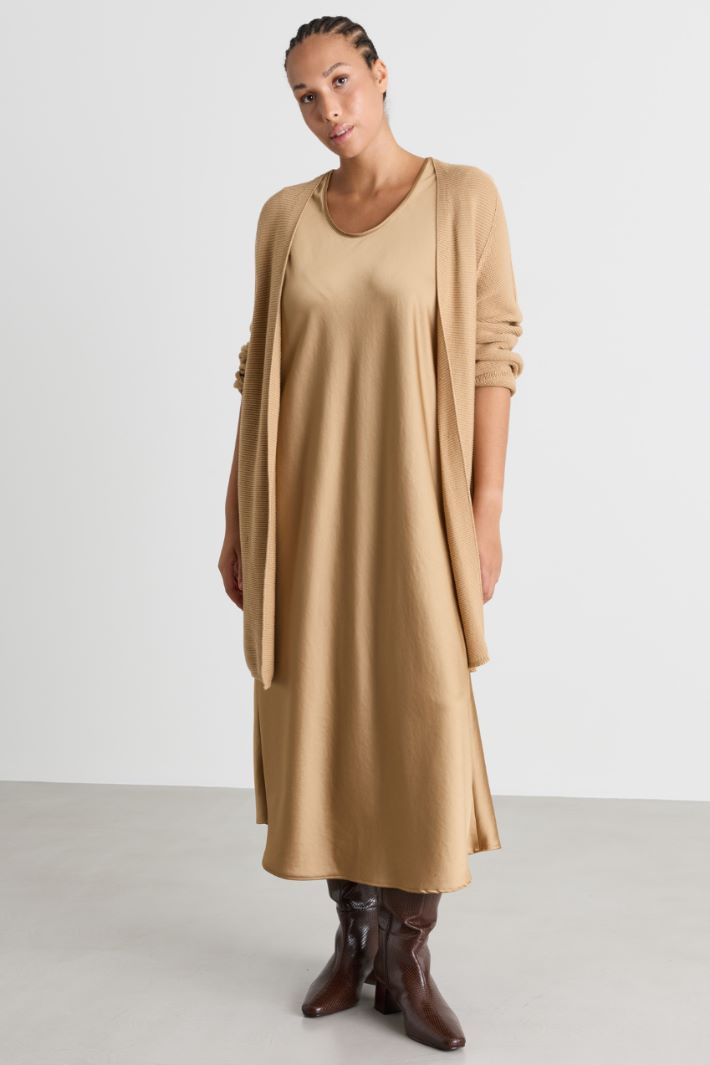 Belted cardigan - CAMEL - Intrend