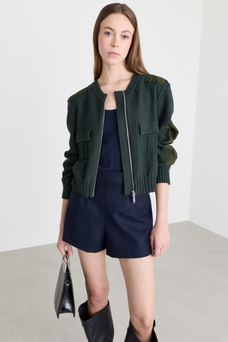 Cardigan with duchesse details - Intrend
