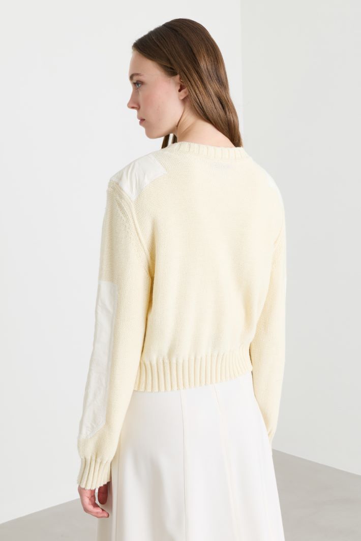 Cardigan mit Duchesse-Details - BEIGE - Intrend - 4